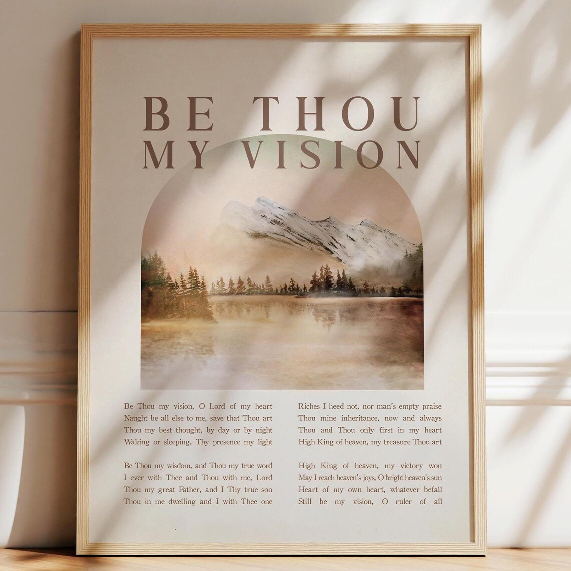 Be Thou My Vision Christian Hymn Art Print