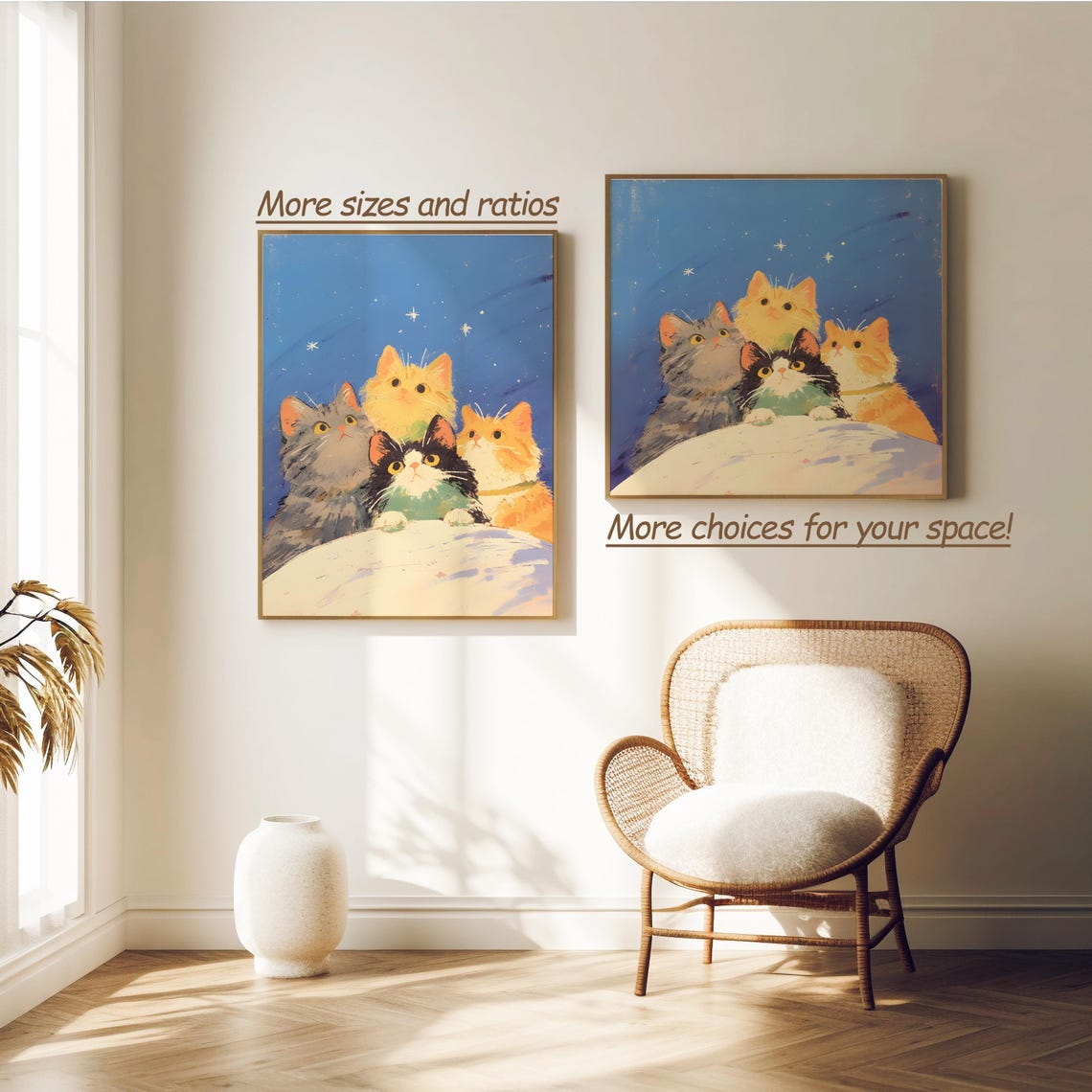 Cat As Album Cover Illustration Of Cute Cats Nursery Print Of Cat Gifts Of Cat Wall Dcor Of Cat Poster Of Kitten Wall Art - Image 2