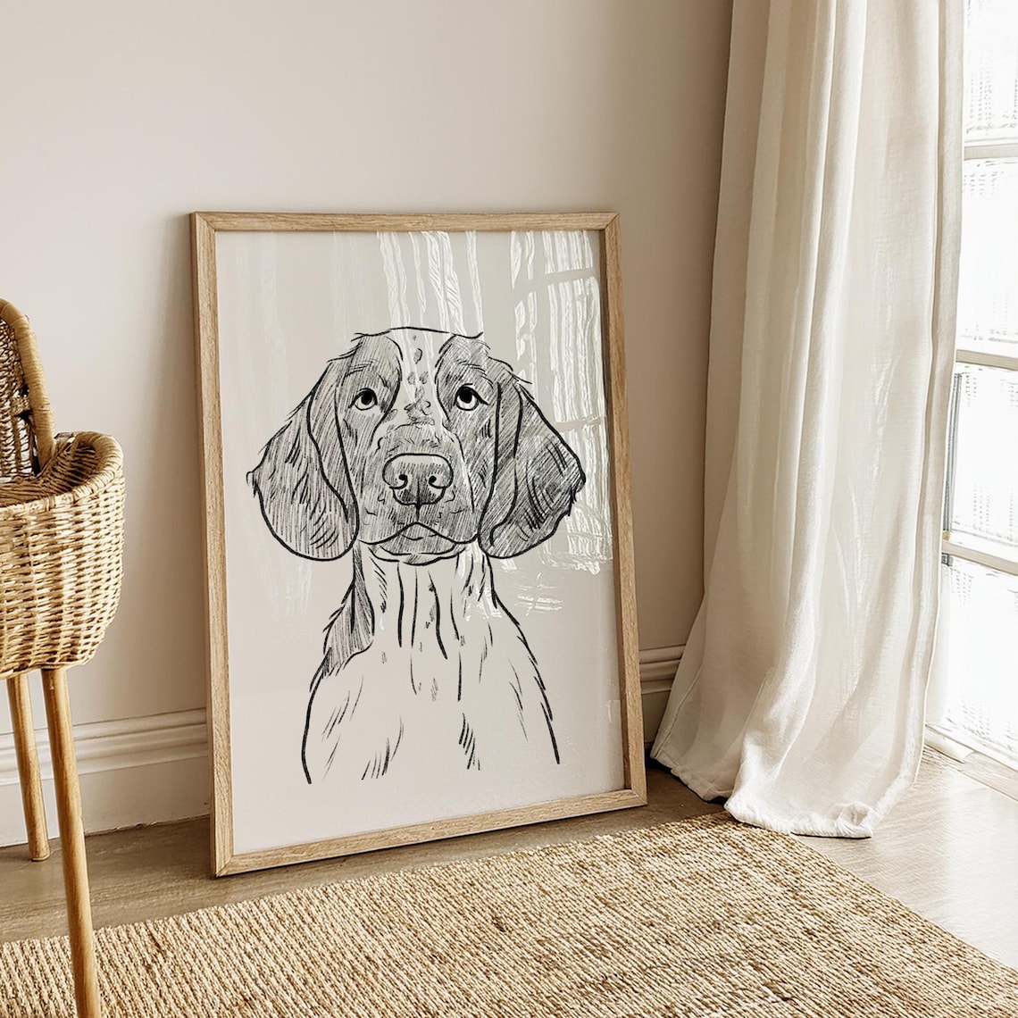 Custom Dog Portrait, Graphite Pencil Sketch - Image 5