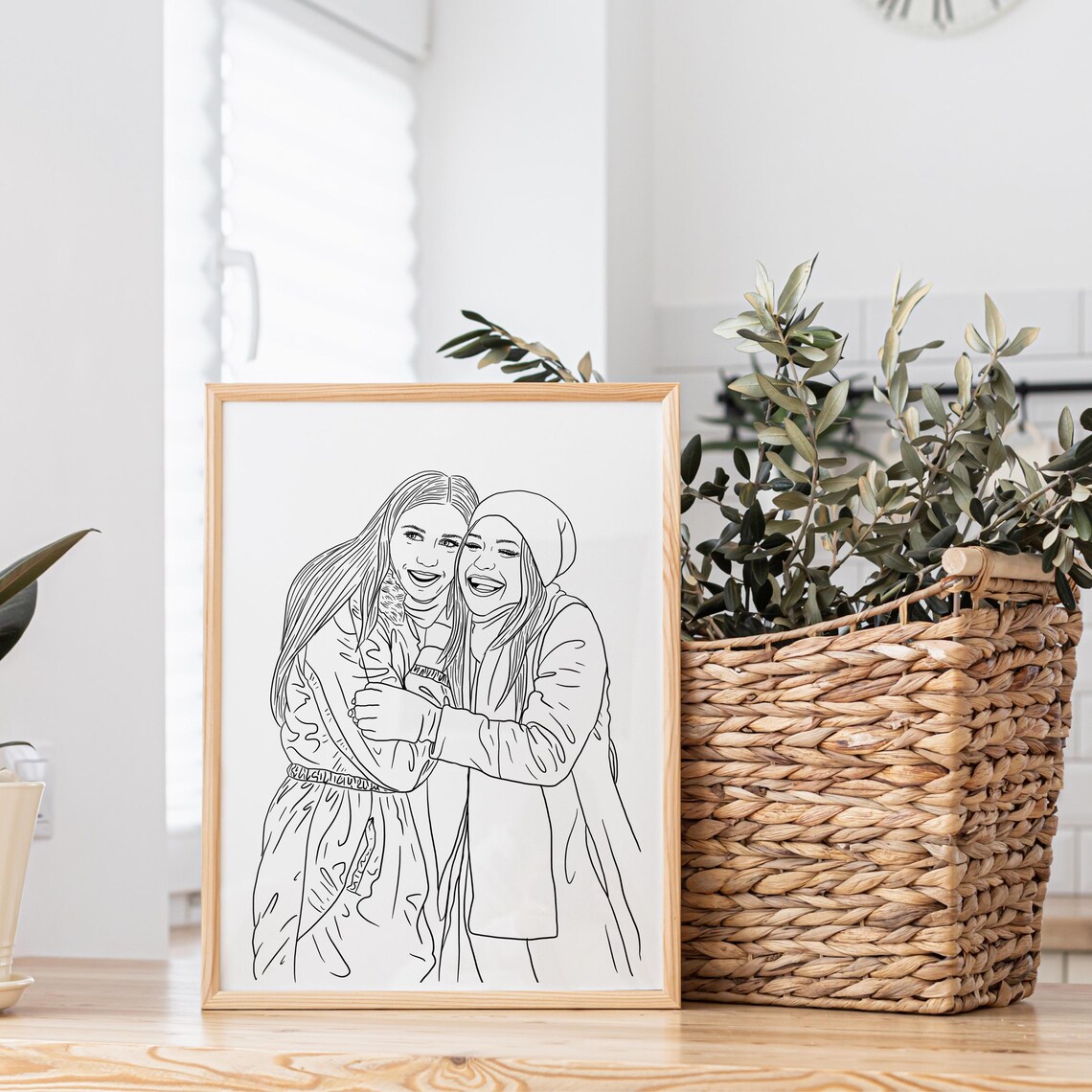 Custom Line Drawing Family, Unique Christmas Gift - Image 2