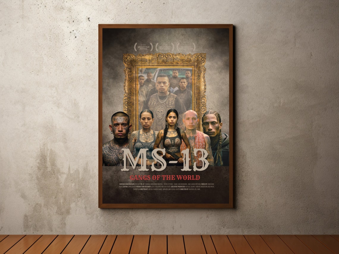 Vintage Film Movie Poster Gangs Ms 13 True Crime Print Movie Film Art Print Art Wall Art Film Print Art Poster Gift