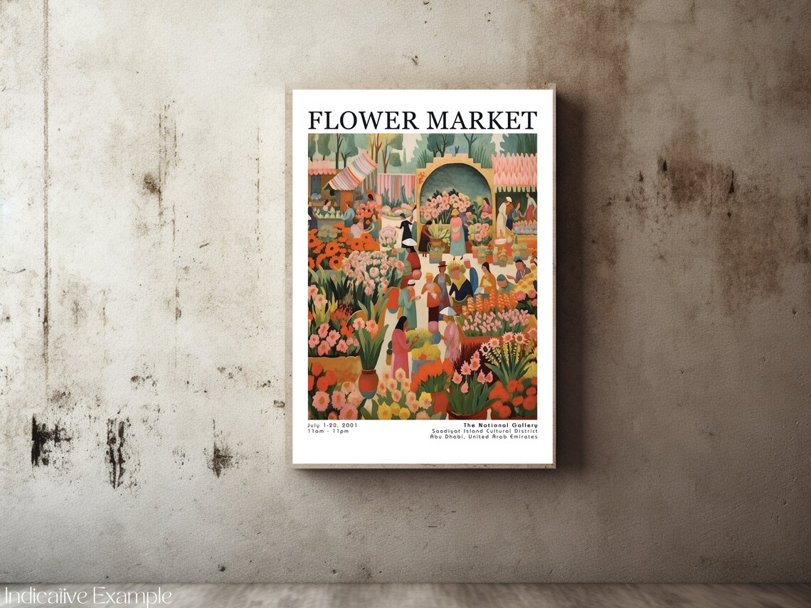Flower Market Poster, Henri Matisse Vintage Flowers - Image 2