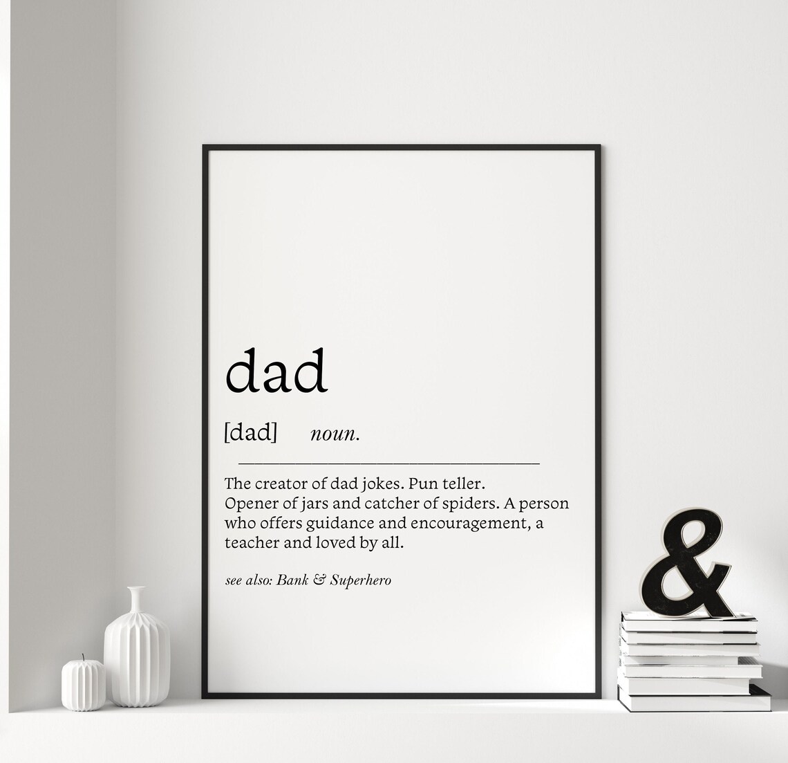 Dad Definition Art Print, Father's Day Gift