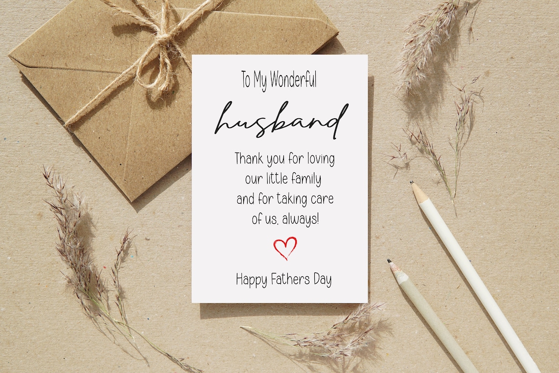 Happy Father's Day Card for Husband and Dad