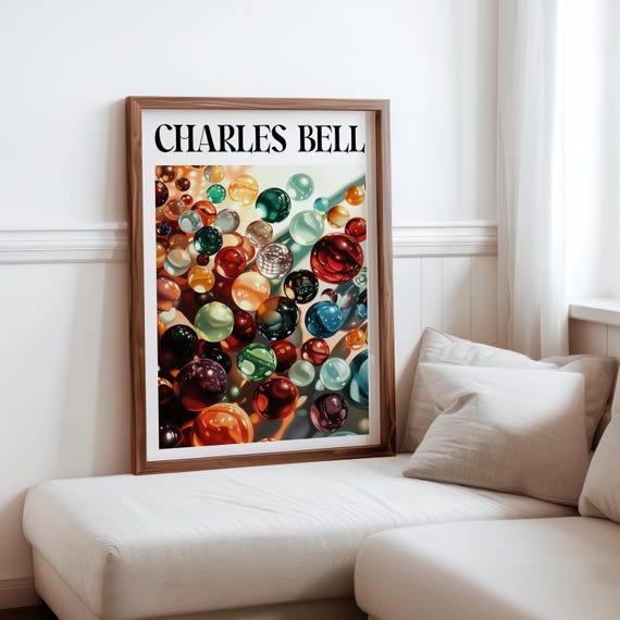 Charles Bell Inspired Photorealism Poster Vintage Gumball Print Colourful Retro Sweetshop Hyper Realistic Candy Machine 1980s