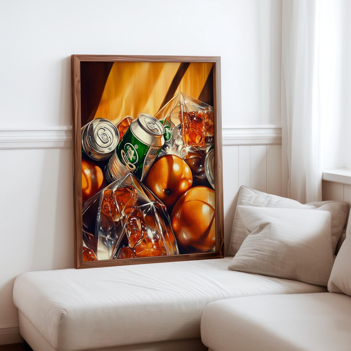 Pedro Campos Inspired Photorealism Print Hyperrealistic Object Posters Modern Realism Wall Decor Realistic Soda Can Fruit Art Print