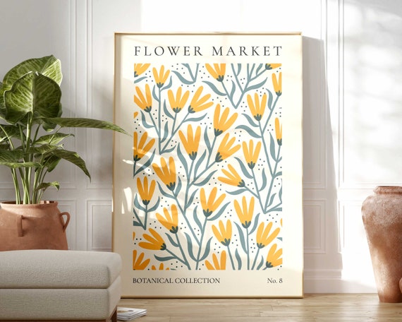 Flower Market Boho Floral Art Print