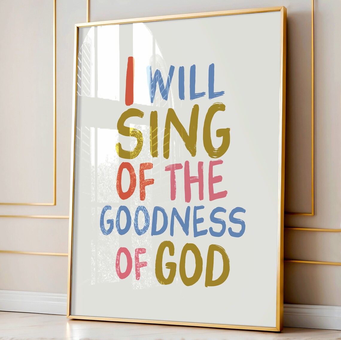 Goodness Of God Bible Verse Christian Wall Art Print