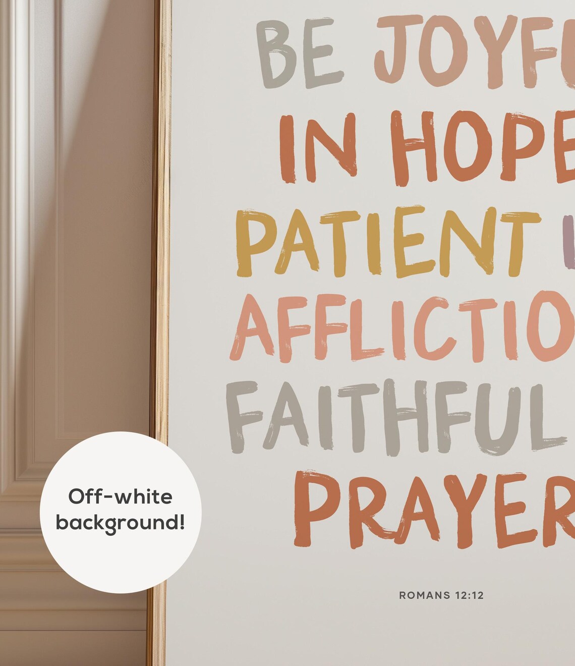 Be Joyful In Hope Romans 12:12 Scripture Print - Image 3
