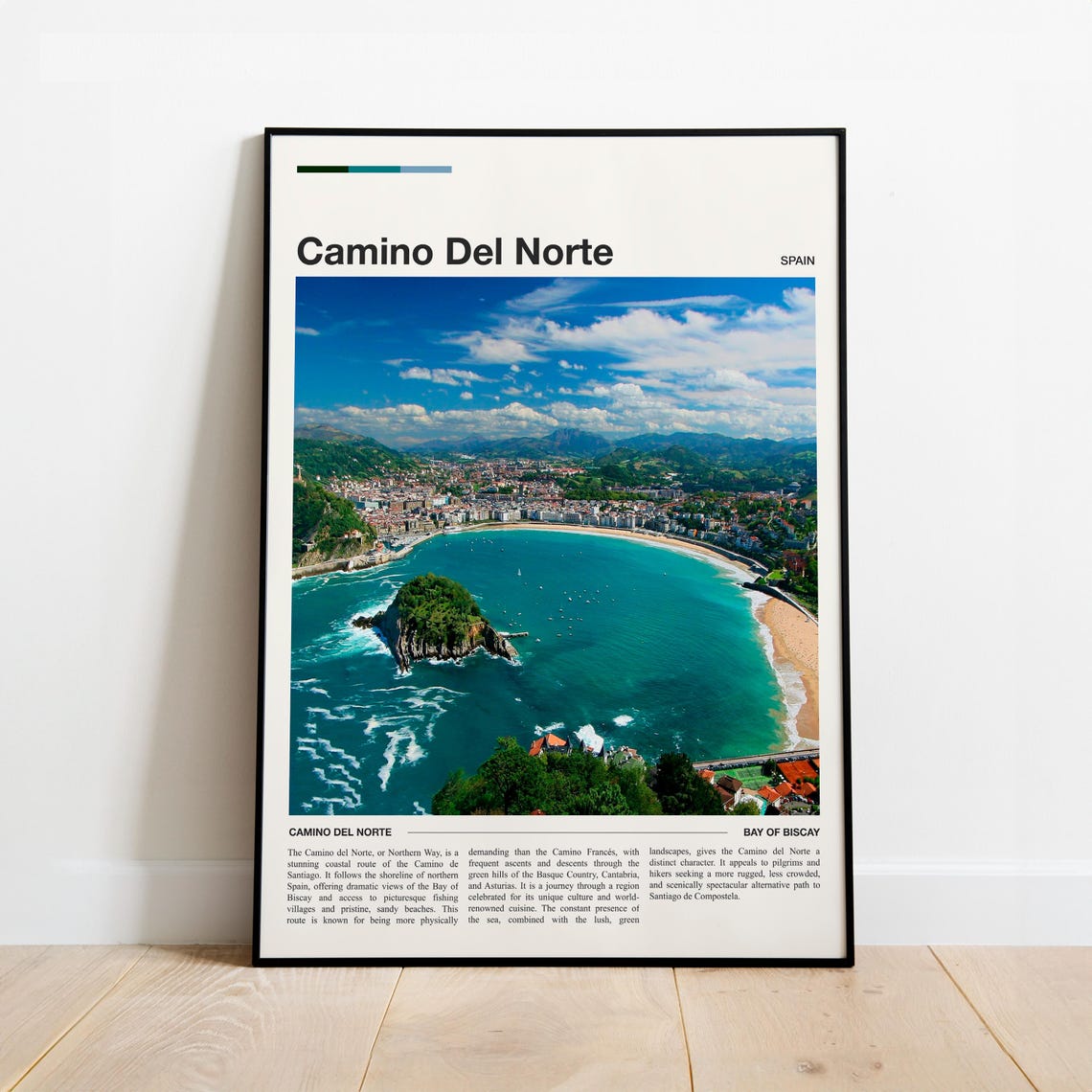 Camino Del Norte Spain Bay Of Biscay Coastal Pilgrim Trail Poster