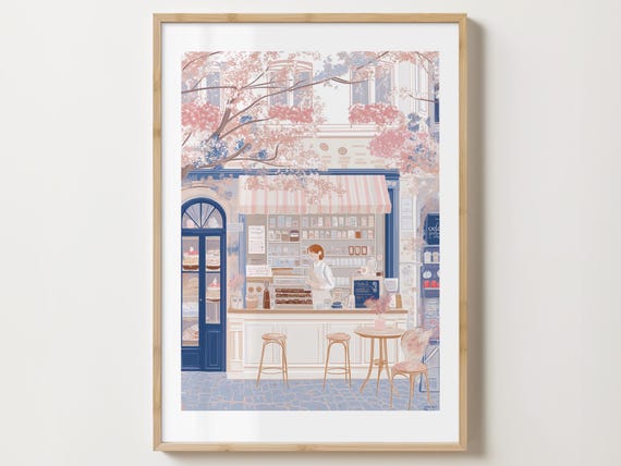 Coffee Print Patisserie Print Coffee Poster Kitchen Wall Art Coffee Shop Art Print Cafe Art Cafe Poster Cafe Art Poster Cafe Print