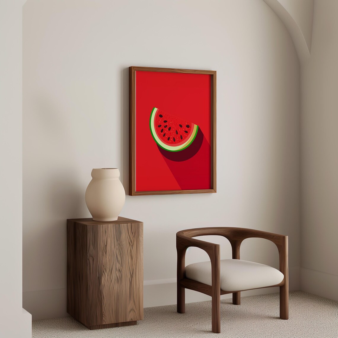 Watermelon Print Watermelon Illustration Watermelon Wall Art Print Kitchen Wall Art Modern Fruit Print 1 - Image 5