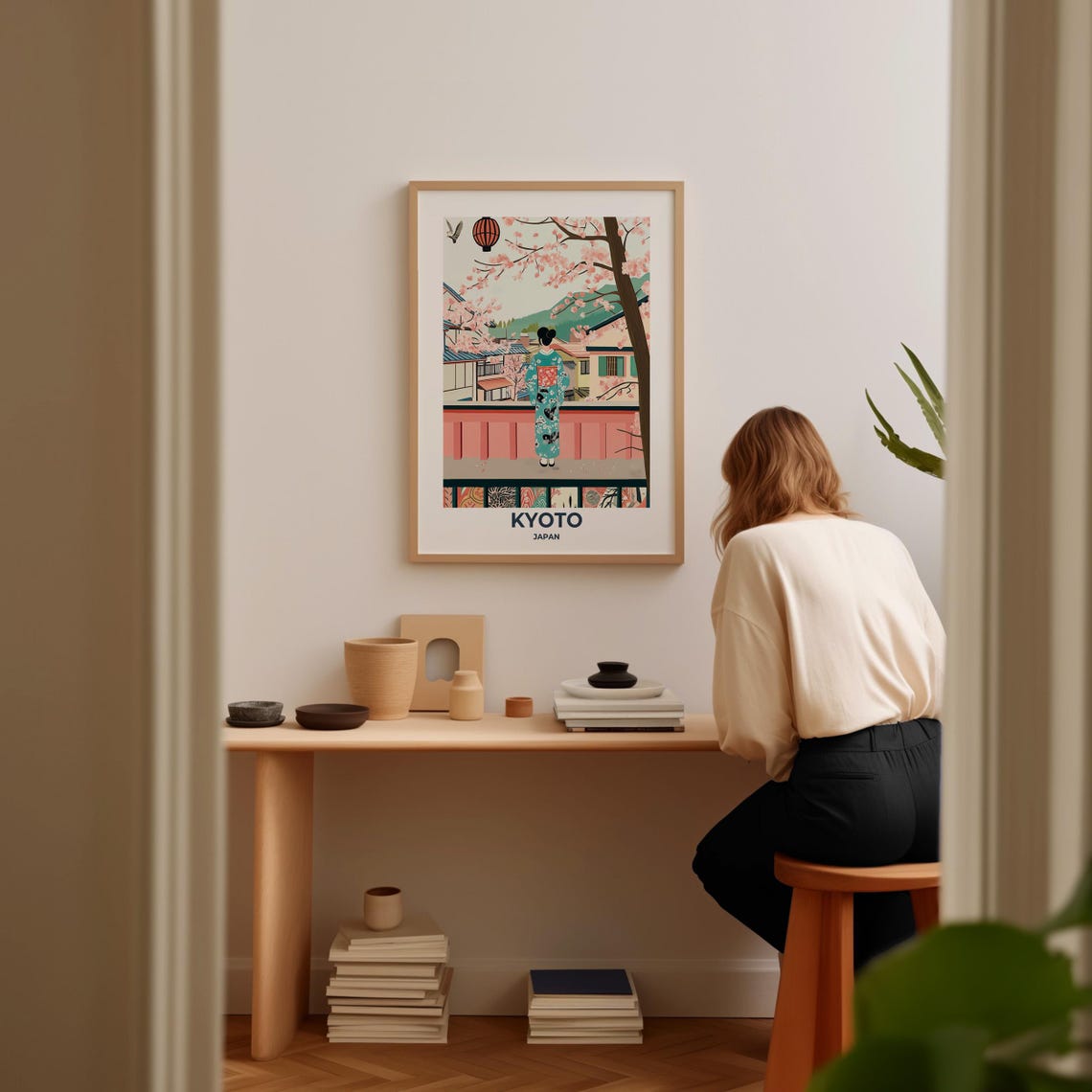 Kyoto Travel Poster Kyoto Poster Kyoto Travel Print Kyoto City Print Travel Print Travel Poster Kyoto Wall Decor Japan Wall Art - Image 3
