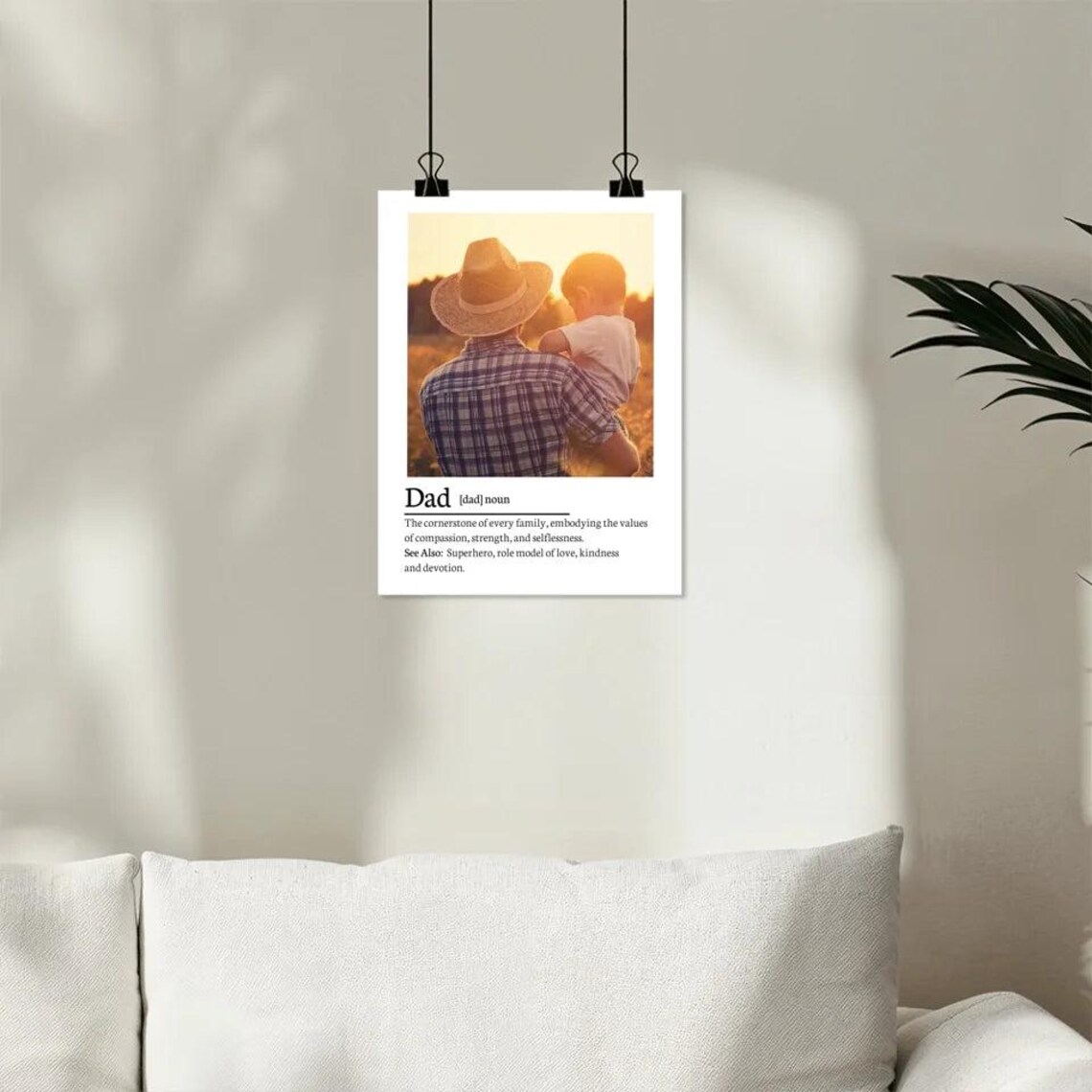 Personalized Dad Definition Quote, Wall Art Print - Image 2