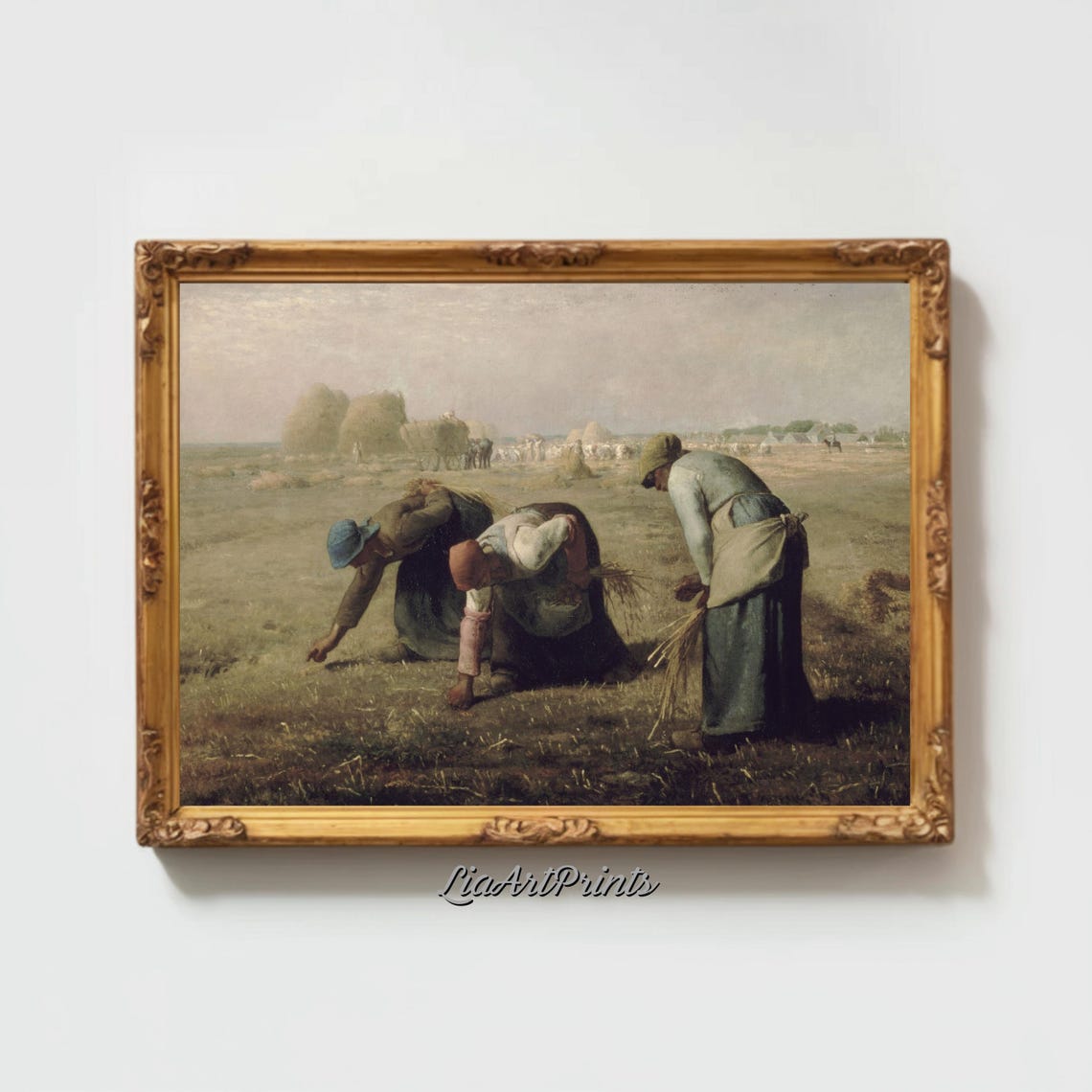 The Gleaners Jean Francois Millet Vintage Realist Harvest Field Poster - Image 2