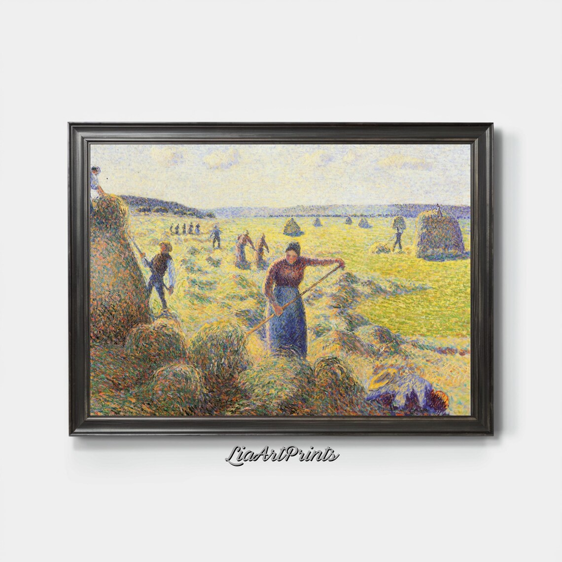 Harvest Time Impressionist Artwork, Rural Landscape - Image 4