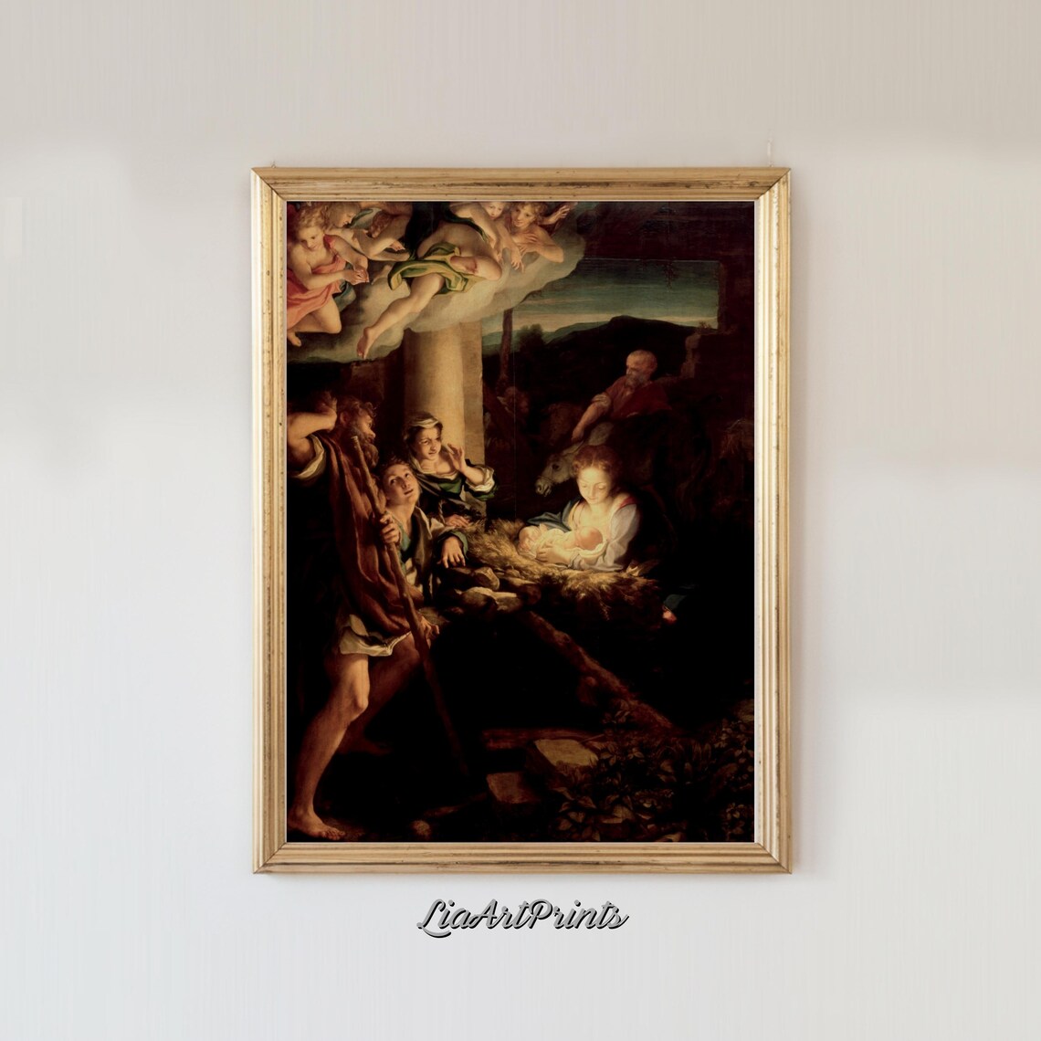 Nativity Scene, Renaissance Inspired Christmas Decor - Image 3