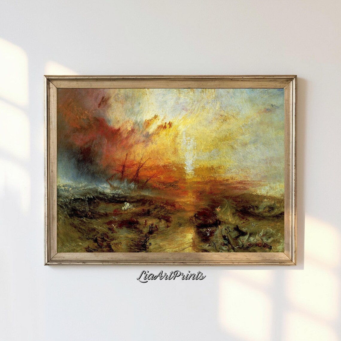 JMW Turner’s The Slave Ship, Romanticism Seascape