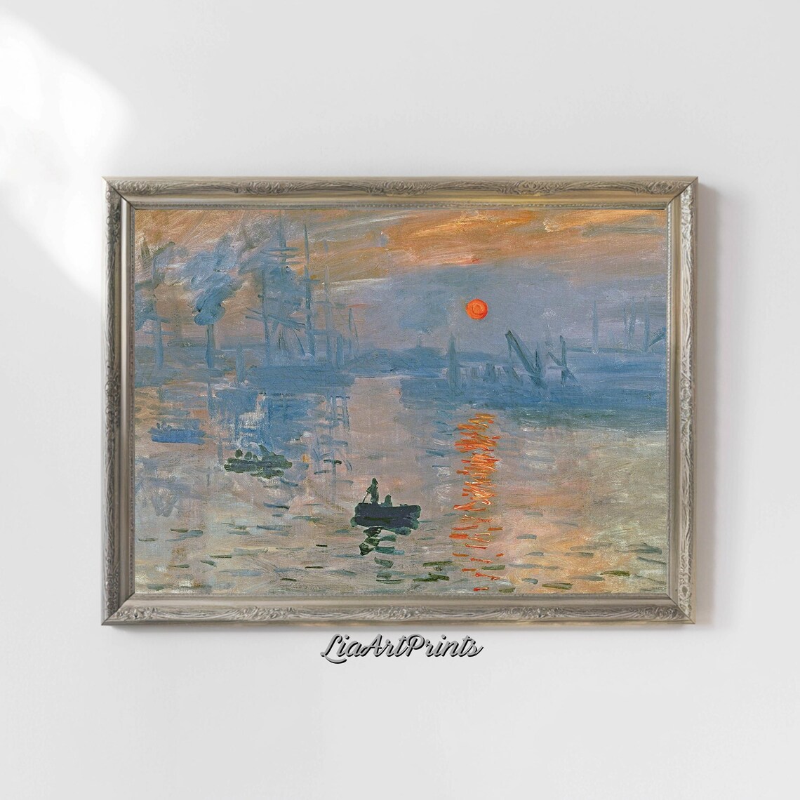 Impression Sunrise Harbor Claude Monet Classic Impressionist Painting Poster - Image 4