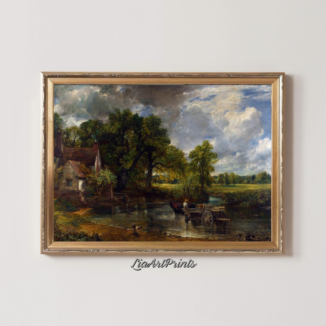 John Constable The Hay Wain English Countryside Classic Poster - Image 2