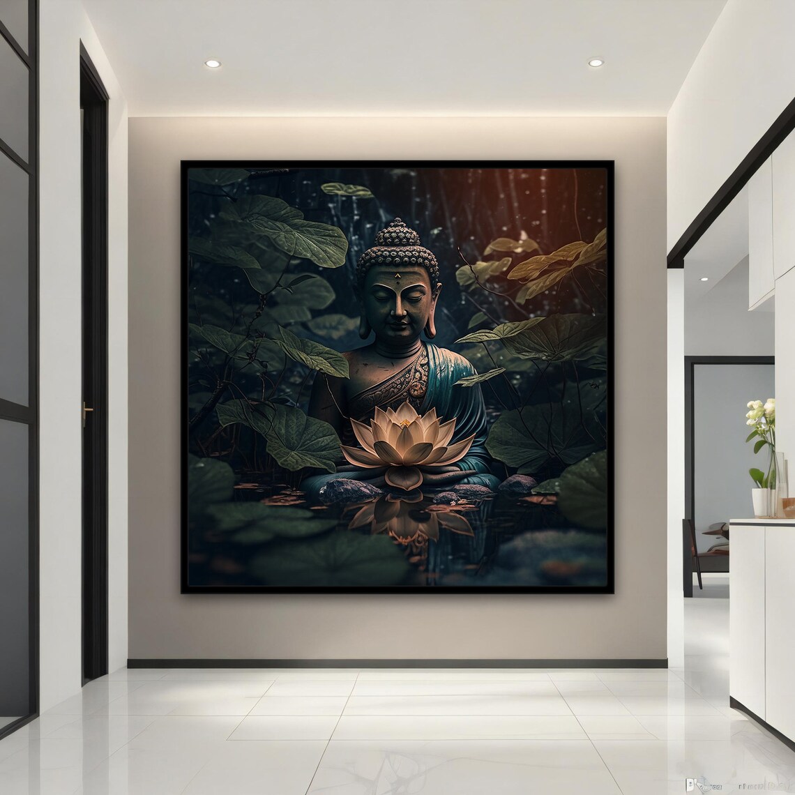 Buddha Wall Art, Buddhism Inspired Art Print