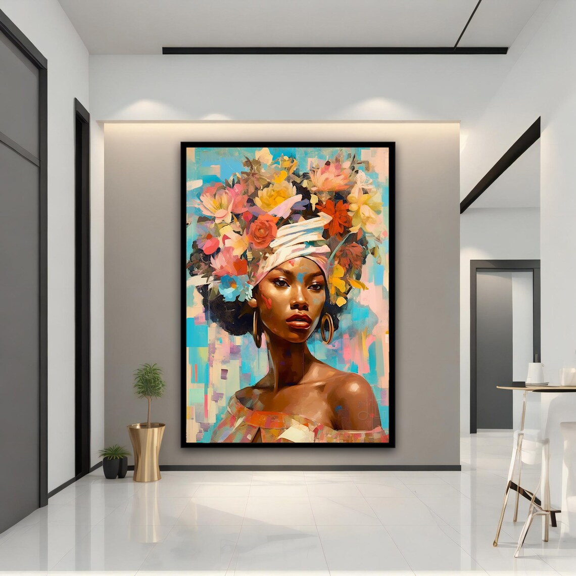 Ethnic Wall Art Ethnic Wall Decor African Wall Art African Print Ethnic Ethnic Painting Print - Image 4