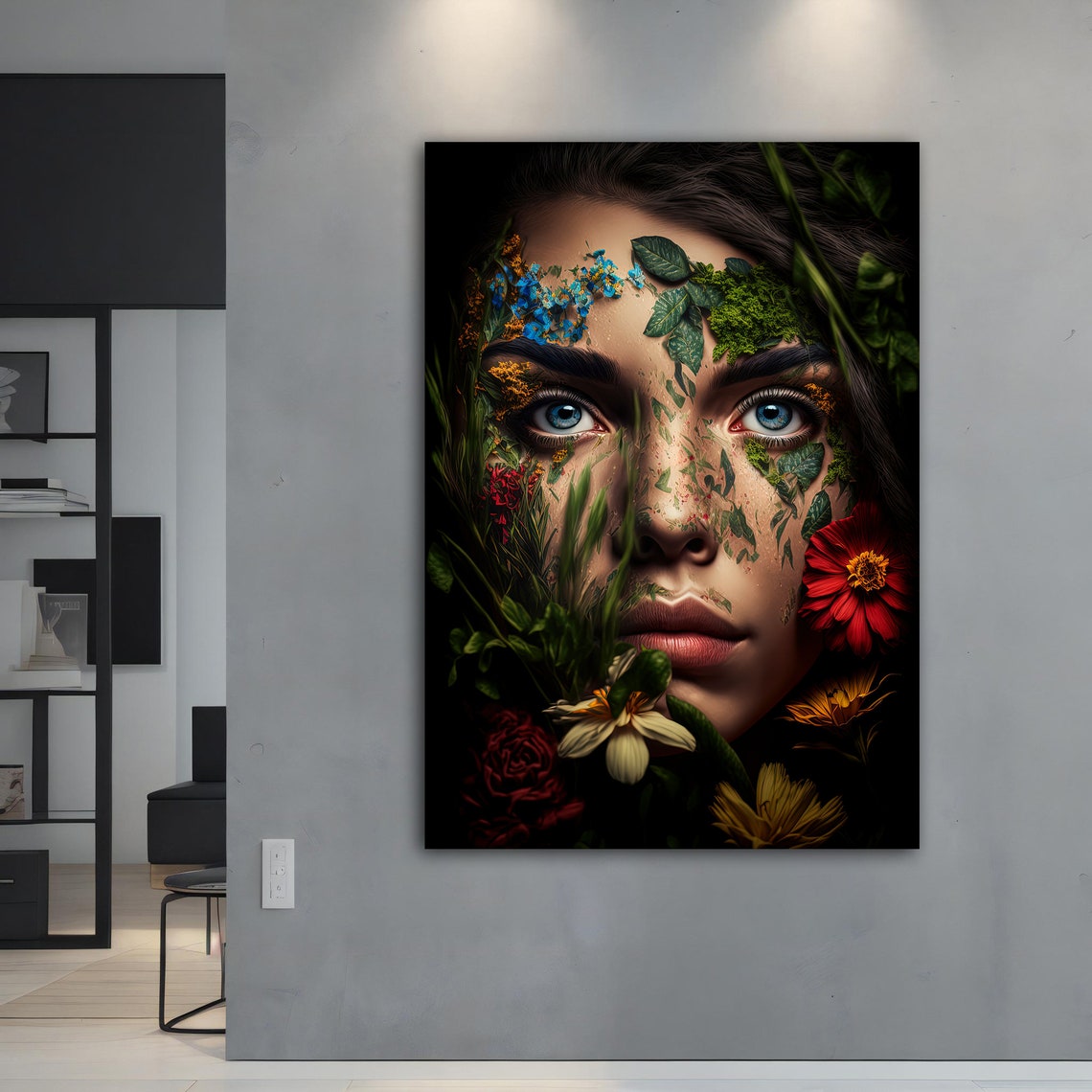 Woman In Nature Wall Art Colorful Modern Woman Print Colorful Woman Painting Feminine Woman Wall Decor - Image 5