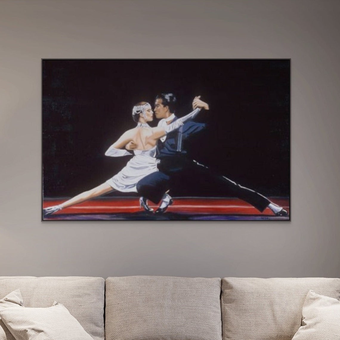 Tango Oil Painting Print Dance Wall Art Modern Home Dcor And Ready To Hang Dance Lover Tango Wall Art Panting Print - Image 4