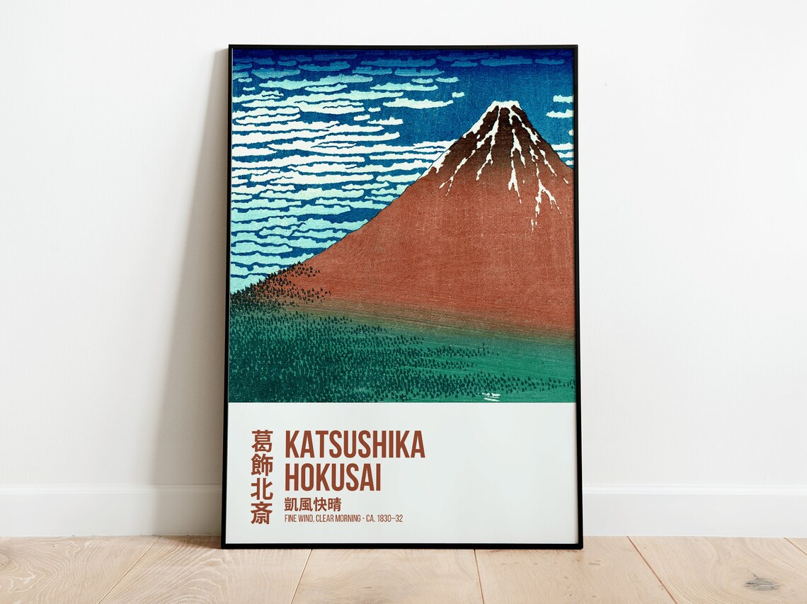Hokusai Japanese Vintage Art Print, Clear Morning