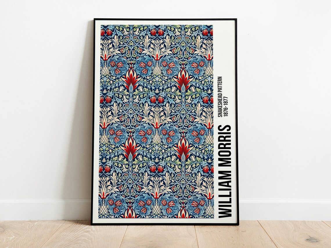 William Morris Snakeshead Pattern Art Nouveau Poster
