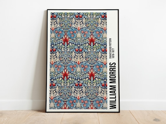 William Morris Snakeshead Pattern Art Nouveau Poster