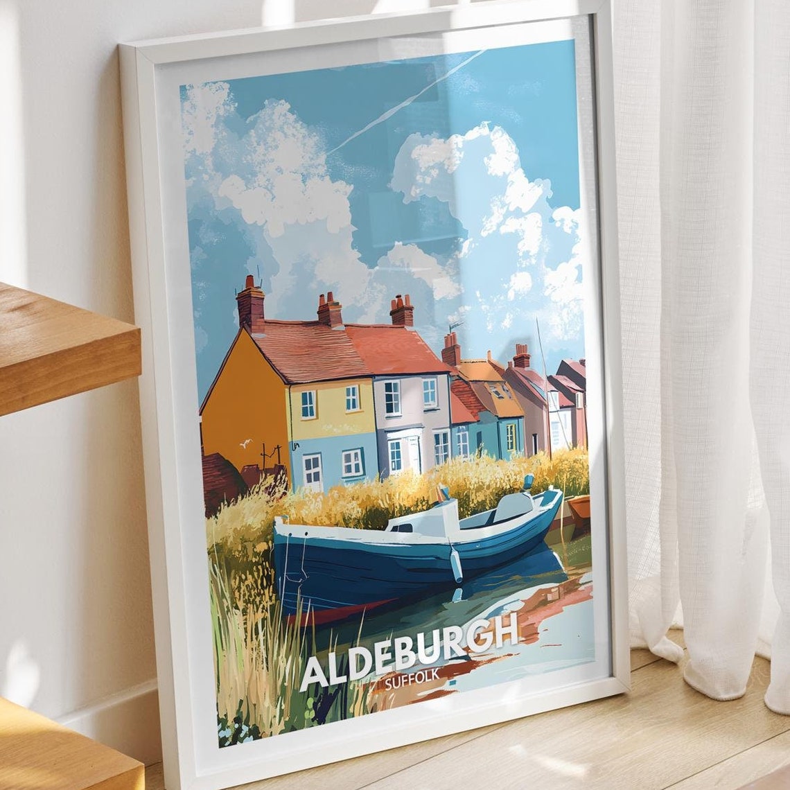 Aldeburgh Travel Print Suffolk Aldeburgh Travel Poster Suffolk Travel Poster Suffolk Cityscape Wall Art Unique City Art Decor