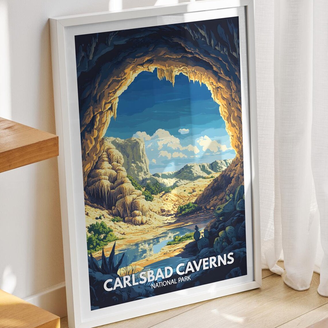 Carlsbad Caverns National Park Travel Poster