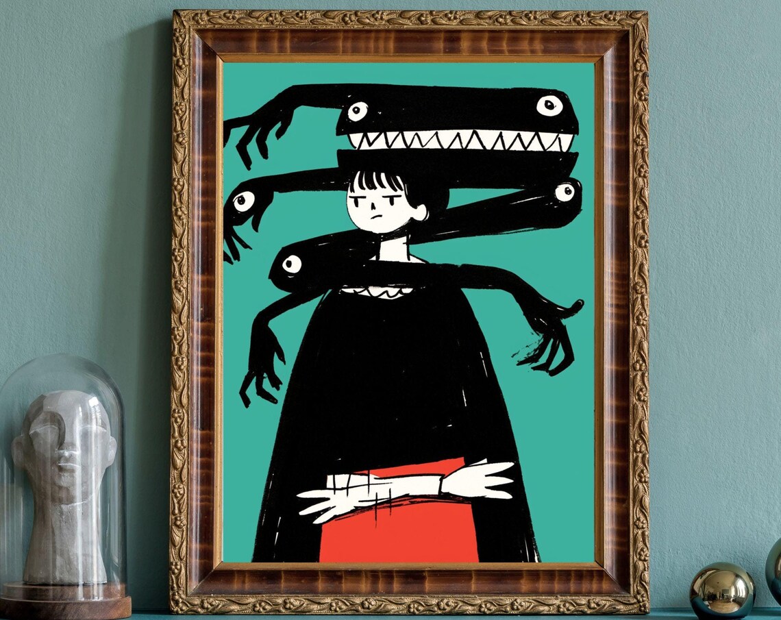 Pleased To Be Here No9 Unique Canvas Art Print