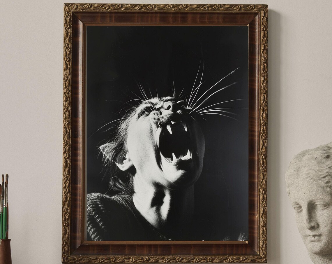 Hiss Unique Canvas Art Print