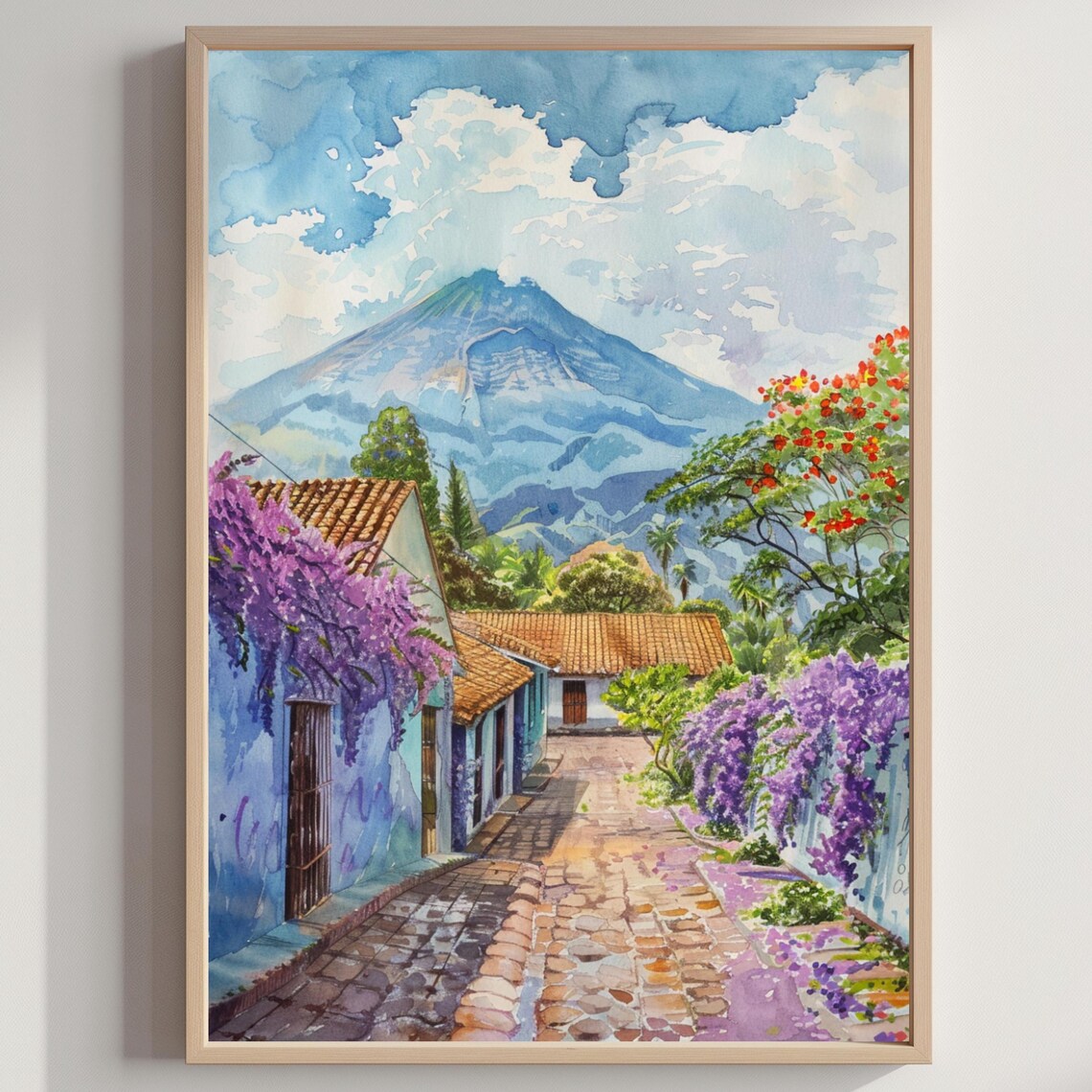El Salvador Central America Travel Poster