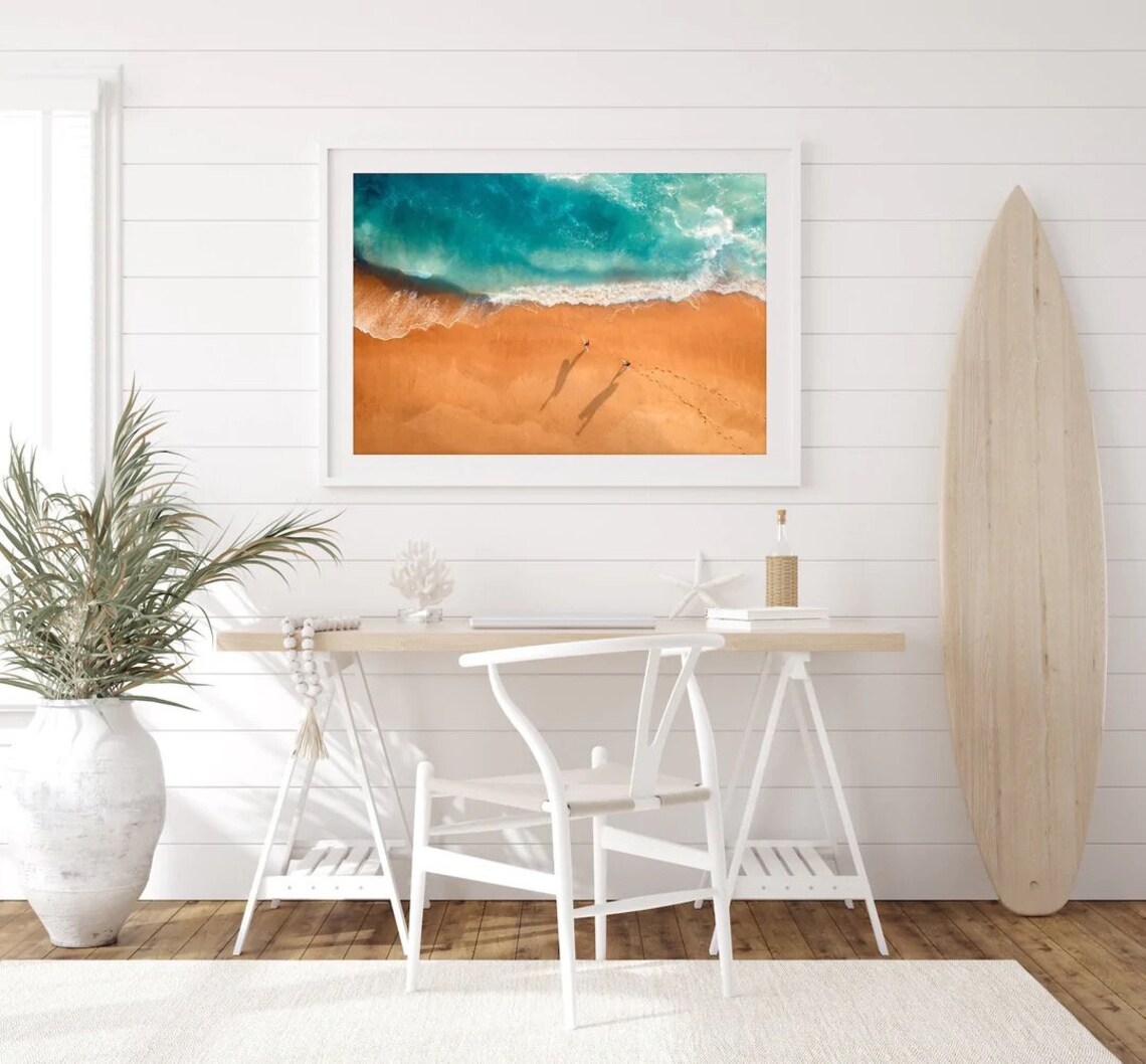 Two Surfers, Victoria Australia Travel Poster - Image 3
