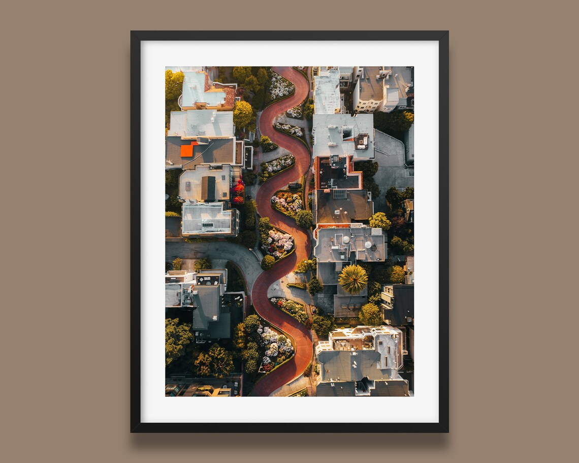 Lombard Street, San Francisco Travel Poster