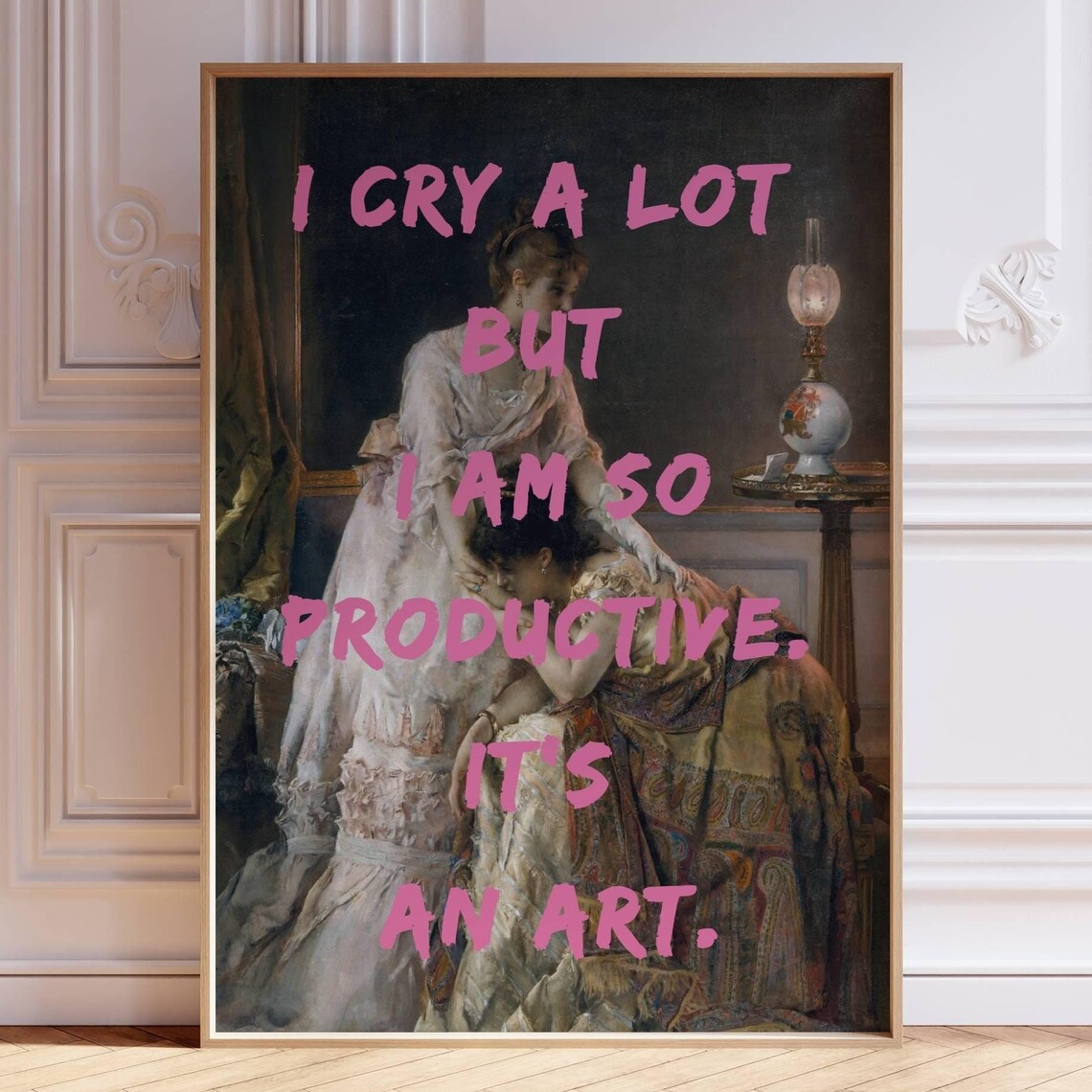Altered Art Print, Quirky Vintage Coquette Decor