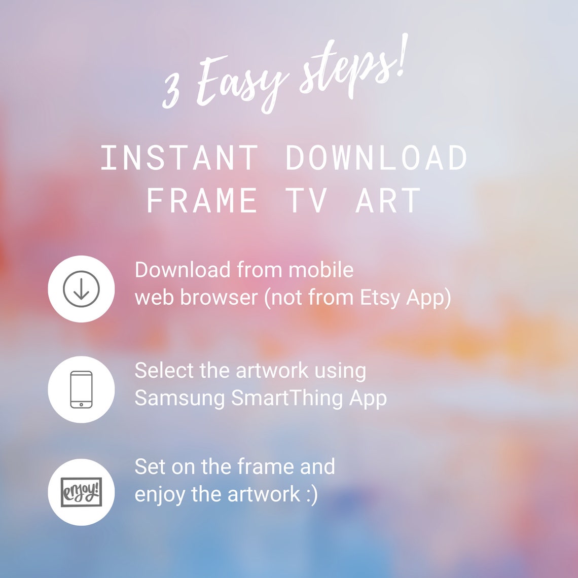 Soft Pastel Pink Blue Dreamy Abstract Color Field Art Poster - Image 2