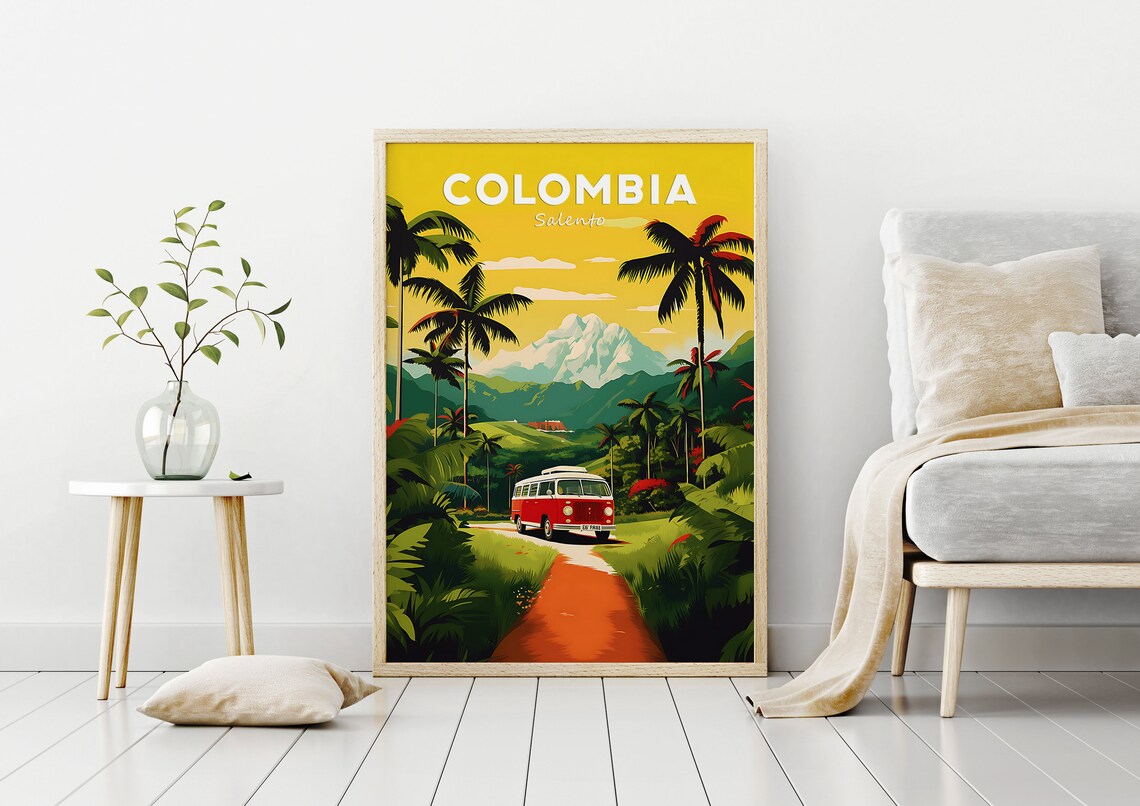 Salento Colombia Valle De Cocora Travel Poster - Image 2