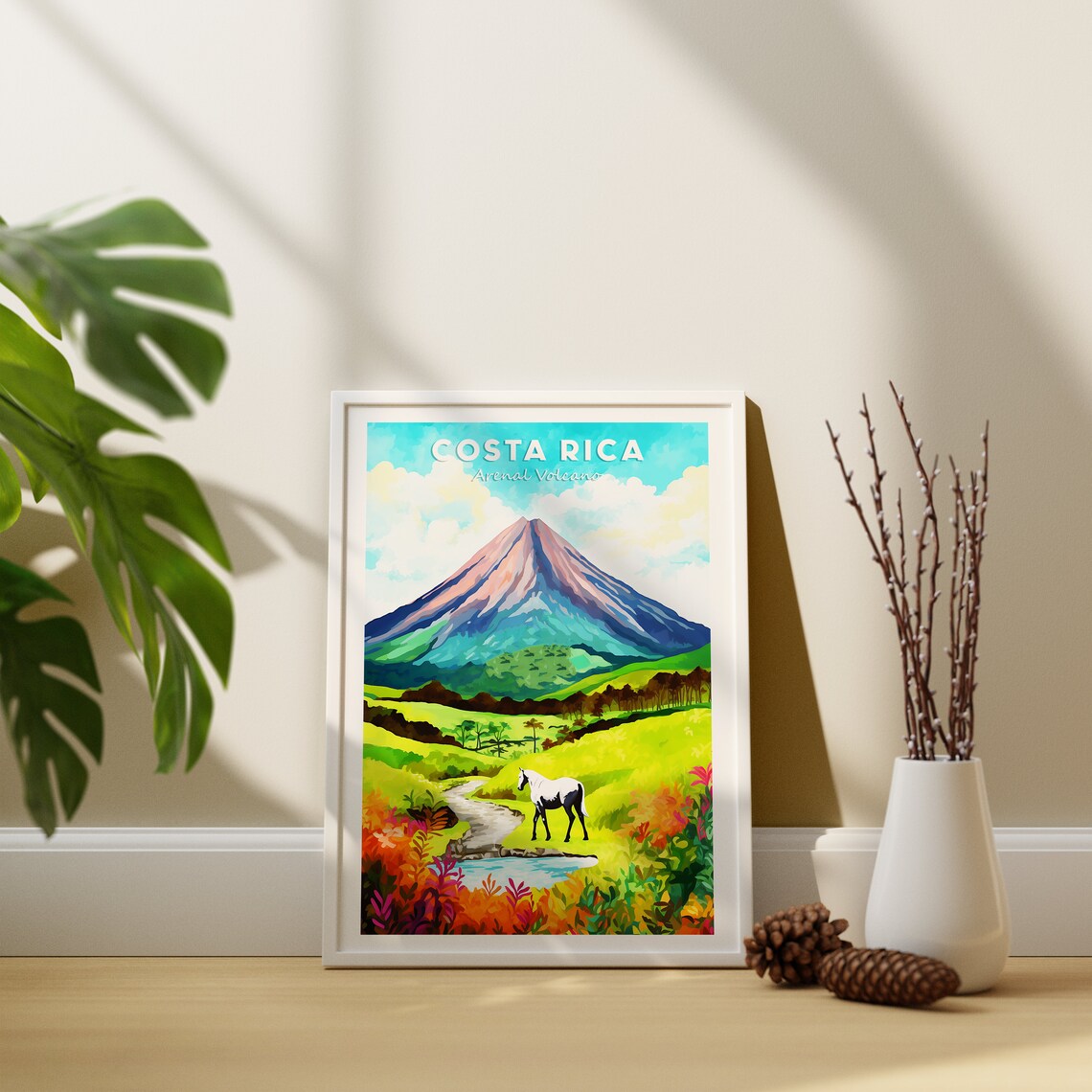 Arenal Volcano National Park Travel Poster, Costa Rica - Image 2