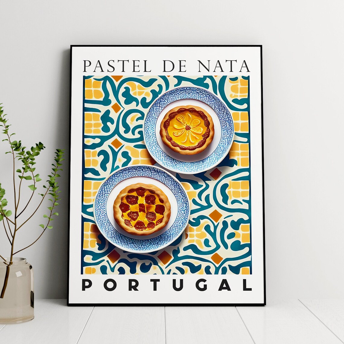 Pastel De Nata Portuguese Dessert Kitchen Art Print