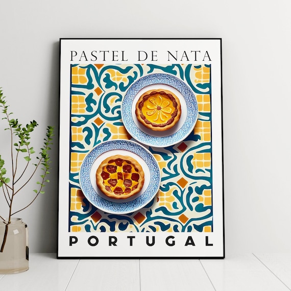 Pastel De Nata Portuguese Dessert Kitchen Art Print