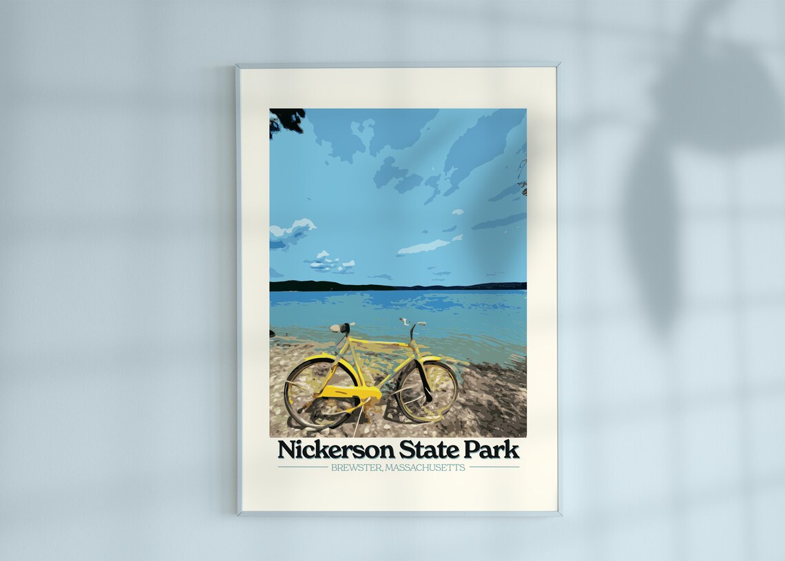 Nickerson State Park Massachusetts Travel Poster