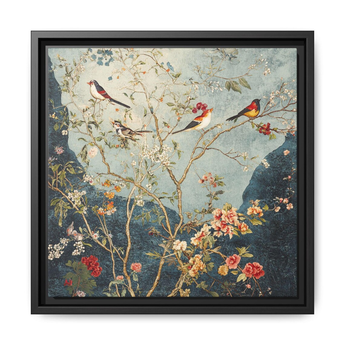 Asian Bird Art Print, Chinoiserie Japandi Decor - Image 5