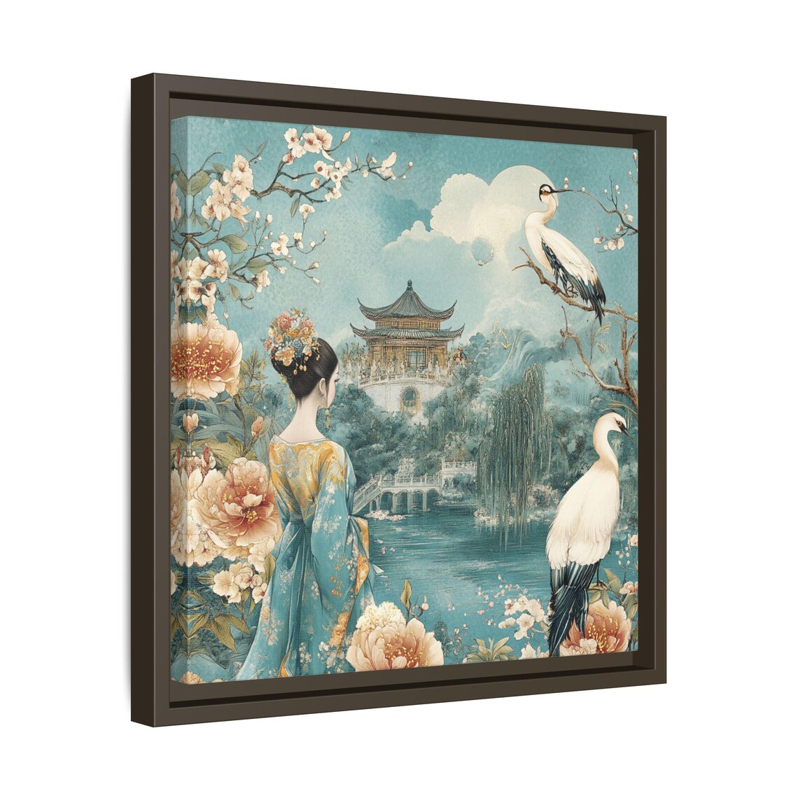 Asian Art, Chinoiserie Japandi Home Art Gift - Image 3