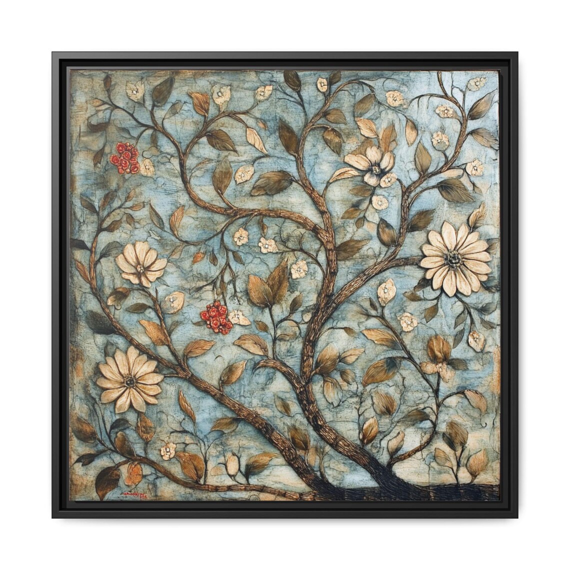 William Morris Inspired Floral Art Print, Botanical - Image 5