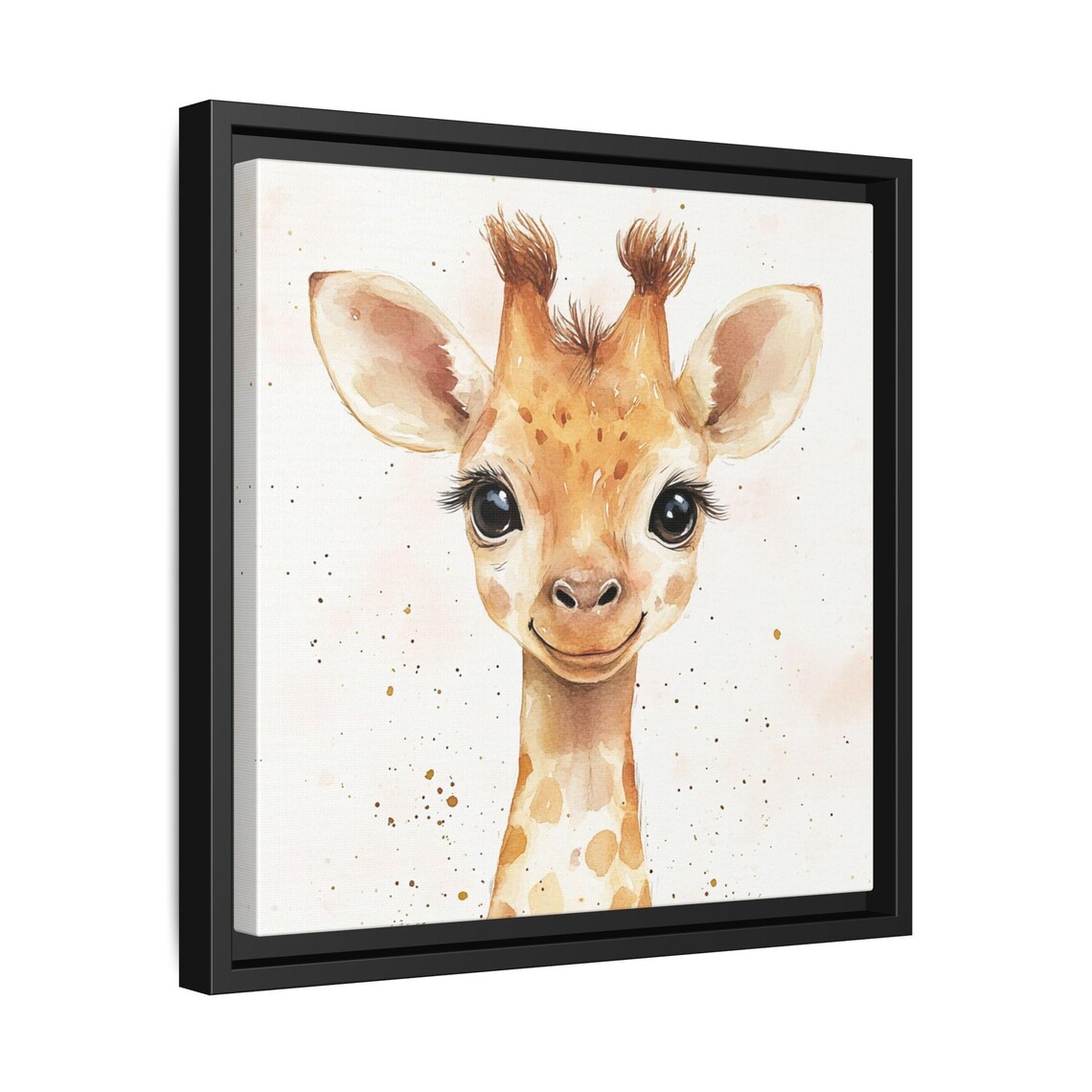 Cute Baby Giraffe Watercolor Animal Print For Nursery - Image 2