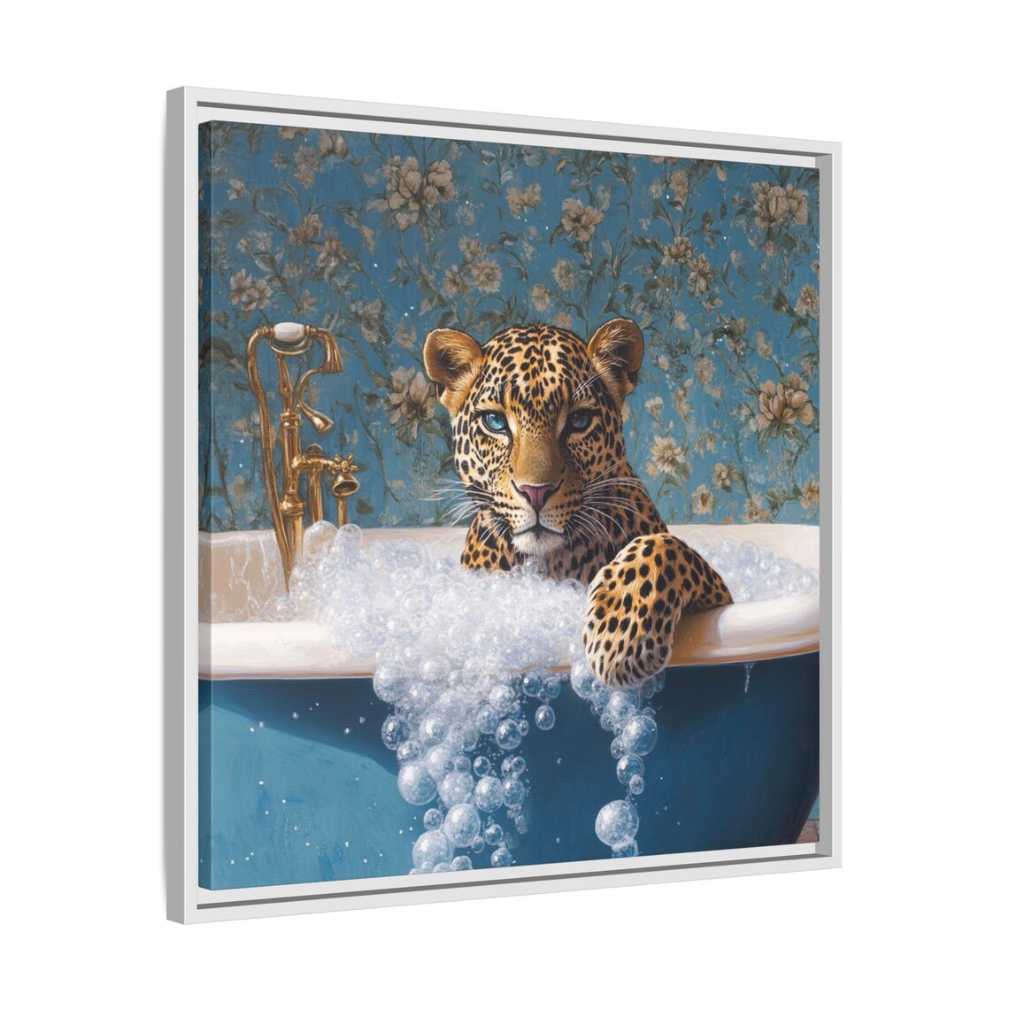 Leopard Bathroom Art Print, Fun Animal Decor - Image 4